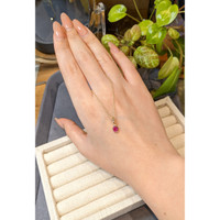 0.50 Ct. Ruby Bezel Pendant, 14K Yellow Gold Life Style