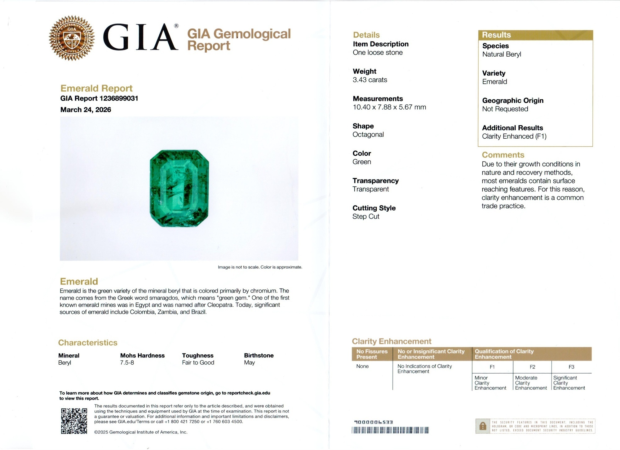 3.43 Ct. Emerald and Natural Diamond Accent Stones Ring, Platinum 950