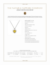 5.57 Ct. Yellow Sapphire and Natural Diamond Pave Pendant, 18K White & Yellow Scan Report