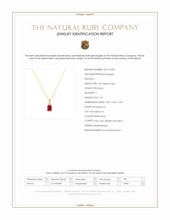 1.26 Ct. Pinkish Red Ruby Bezel Pendant, 14K Yellow Gold Scan Report
