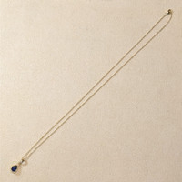 0.96 Ct. Blue Sapphire Bezel Pendant, 14K Yellow Gold Life Style
