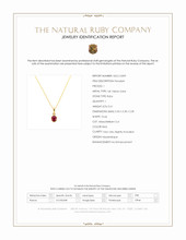 0.61 Ct. Ruby Bezel Pendant, 14K Yellow Gold Scan Report