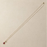 0.61 Ct. Ruby Bezel Pendant, 14K Yellow Gold Life Style