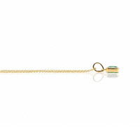 0.53 Ct. Emerald Bezel Pendant, 14K Yellow Gold Image