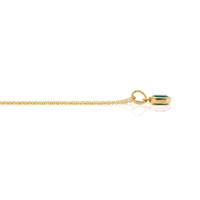 0.50 Ct. Emerald Bezel Pendant, 14K Yellow Gold Image