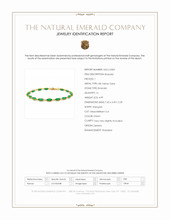 4.99 Ct.Tw.Total Carat Weight Emerald Bezel Bracelet, 18K Yellow Gold Scan Report