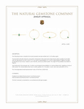0.58 Ct.Tw.Total Carat Weight Bluish Green Paraiba Tourmaline and Natural Diamond Pave Bracelet, 14K Yellow Gold Appraisal