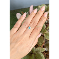 0.58&nbsp;Ct.Tw.Total Carat Weight Bluish Green Paraiba Tourmaline and Natural Diamond Pave Bracelet, 14K Yellow Gold Life Style