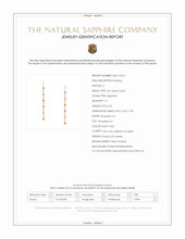 2.56 Ct.Tw.Total Carat Weight Multi Color Sapphire and Natural Diamond Bezel Earrings, 14K Yellow Gold Scan Report