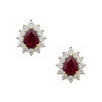 0.49 Ct.Tw. Ruby 14K Yellow Gold earring