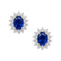 1.99 Ct.Tw. Sapphire 14K Yellow Gold earring