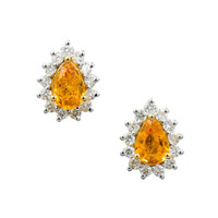 0.98 Ct.Tw. Sapphire 14K Yellow Gold earring