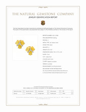 3.62 Ct.Tw.Total Carat Weight Multi Color Opal and Natural Diamond Studs Earrings, 14K Yellow Gold Scan Report