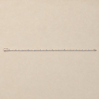0.75 Ct.Tw.Total Carat Weight Blue Aquamarine and Natural Diamond Pave Bracelet, 14K White Gold Image