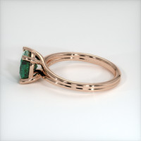 1.19 Ct. Greenish Blue Sapphire Accent Stones Ring, Platinum 950 Image