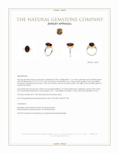 7.12 Ct. Red Rhodolite Garnet and Natural Diamond Three Stone Ring, 18K White & Yellow Appraisal