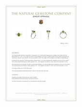 2.01 Ct. Green Paraiba Tourmaline and Natural Diamond Three Stone Ring, 18K White Gold Appraisal