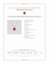 0.76 Ct. Ruby Solitaire Pendant, Platinum 950 Scan Report