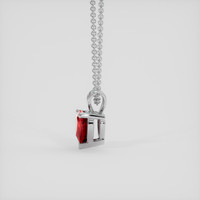 0.76 Ct. Ruby Solitaire Pendant, Platinum 950 Image