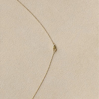 0.39 Ct. Pink Tourmaline and Natural Diamond Multi Stone Necklace, 14K Yellow Gold Life Style