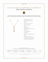 0.21 Ct. Pink Sapphire Bezel Necklace, 14K Yellow Gold Scan Report