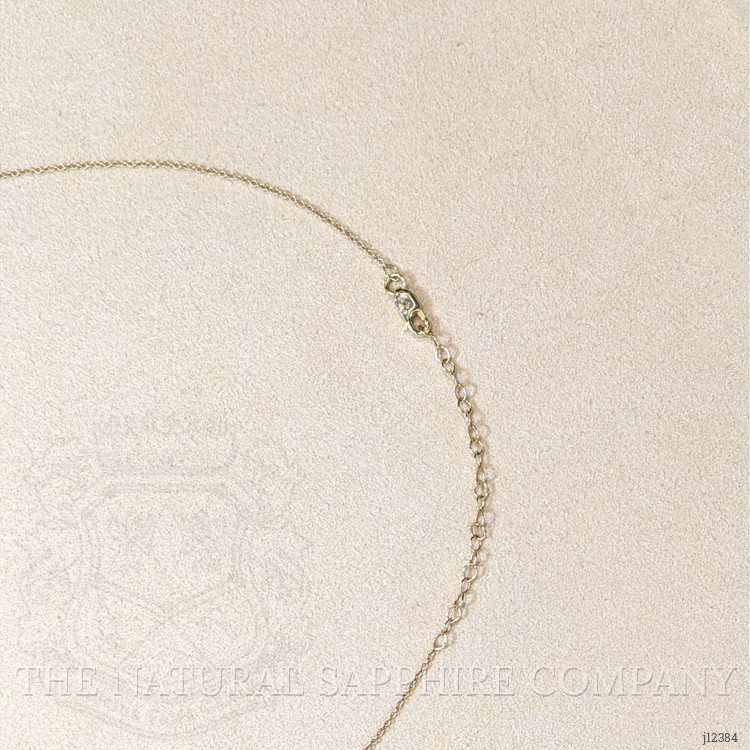 0.21 Ct. Pink Sapphire Bezel Necklace, 14K Yellow Gold