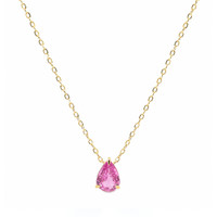 0.56 Ct. Sapphire 14K Yellow Gold necklace