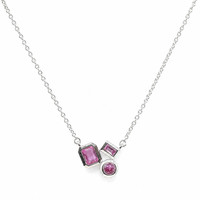 0.38 Ct. Sapphire 14K White Gold necklace