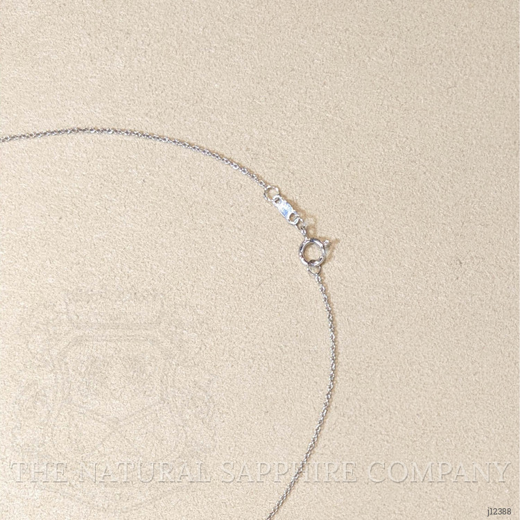 0.38 Ct.Tw. Pink Sapphire Bezel Necklace, 14K White Gold