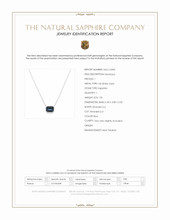 1.81 Ct. Blue Sapphire Bezel Necklace, 14K White Gold Scan Report
