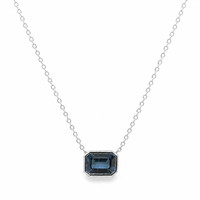 1.81 Ct. Sapphire 14K White Gold necklace