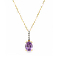 1.07 Ct. Amethyst 14K Yellow Gold necklace