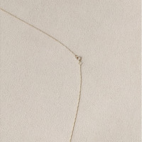 0.60 Ct. Emerald and Natural Diamond Accent Stones Necklace, 14K Yellow Gold Life Style