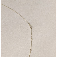 0.24 Ct. Emerald and Natural Diamond Accent Stones Necklace, 14K Yellow Gold Life Style