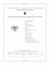 1.06 Ct. Greenish Blue Paraiba Tourmaline and Natural Diamond Pave Ring, Platinum 950 Scan Report