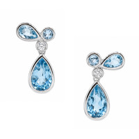 2.18 Ct.Tw. Topaz Silver earring