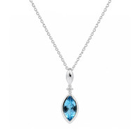 1.96 Ct. Topaz Silver necklace