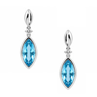 2.83 Ct.Tw. Topaz Silver earring