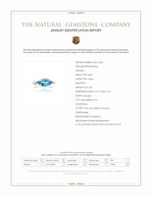 1.85 Ct. Blue Topaz and Natural Diamond Bezel Ring, Silver Scan Report