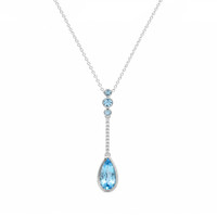 1.82 Ct. Topaz Silver pendant