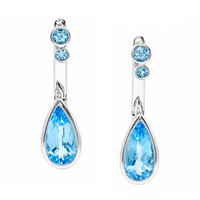 4.68 Ct.Tw. Topaz Silver earring