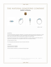 1.47 Ct. Blue Topaz Bezel Ring, Silver Appraisal
