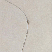 2.34 Ct. Blue Topaz and Natural Diamond Multi Stone Necklace, Silver Life Style