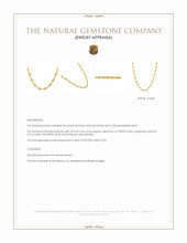 10.12 Ct. Multi Color Opal Bezel Necklace, 22K Gold Plated Silver Appraisal