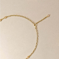 10.12 Ct. Multi Color Opal Bezel Necklace, 22K Gold Plated Silver Life Style