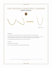 32.45 Ct. Blue Topaz Bezel Necklace, 22K Gold Plated Silver Appraisal