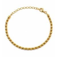 4.82 Ct.Tw. Citrine 22K Gold Plated Silver bracelet