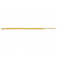 4.82&nbsp;Ct.Tw.Total Carat Weight Yellow Citrine Bezel Bracelet, 22K Gold Plated Silver Image