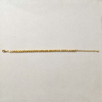 4.82 Ct.Tw.Total Carat Weight Yellow Citrine Bezel Bracelet, 22K Gold Plated Silver Life Style
