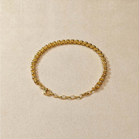 4.82 Ct.Tw.Total Carat Weight Yellow Citrine Bezel Bracelet, 22K Gold Plated Silver Life Style